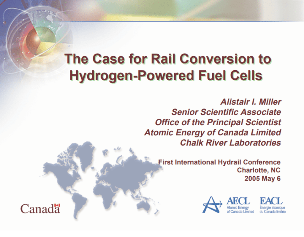 The Case for Rail Conversion to Hydrogen-Powered Fuel Cells PPT Cover