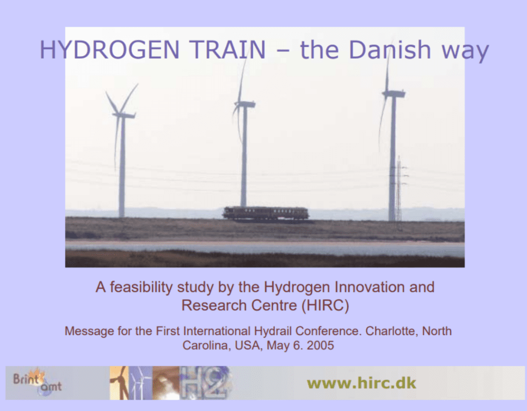 Hydrogen Train - The Danish Way PPT Cover