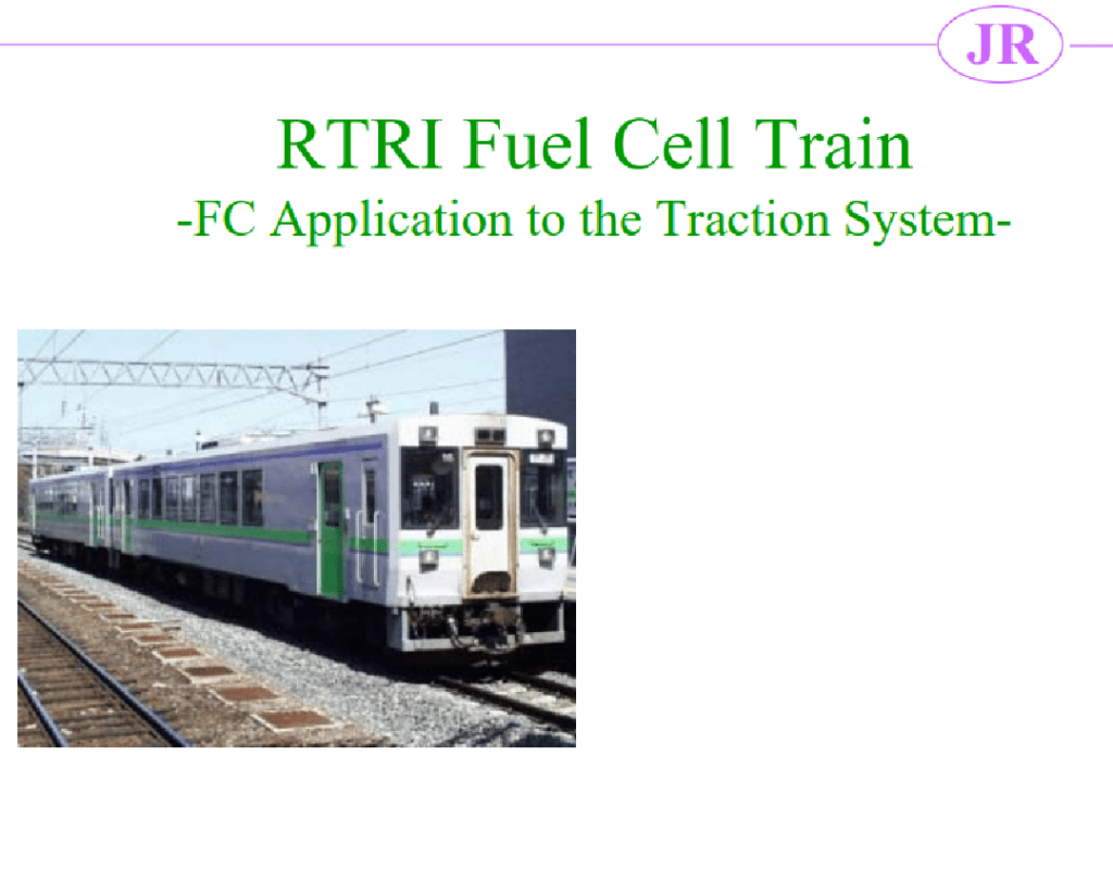 RTRI Fuel Cell Train PPT Cover
